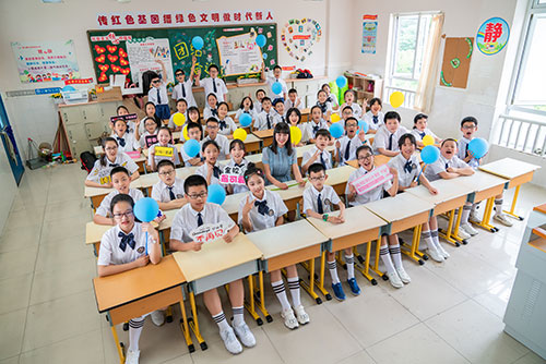 云和小学生毕业季集体照拍摄